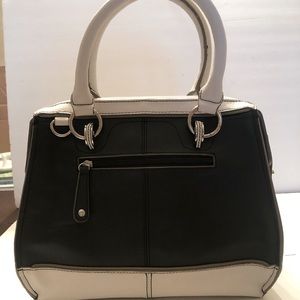 Tignanello Pebble Leather Colorblock Satchel